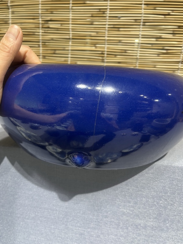 古玩陶瓷霽藍釉文方筆洗拍賣,當(dāng)前價格6500元