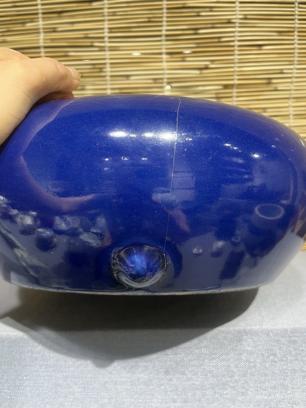 古玩陶瓷霽藍釉文方筆洗拍賣,當(dāng)前價格6500元