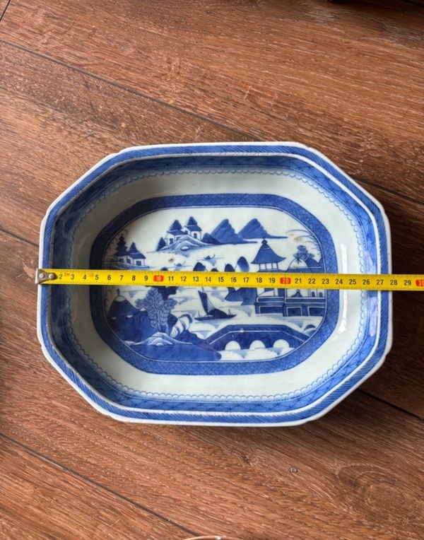 古玩陶瓷青花山水紋方盤拍賣,當(dāng)前價格1580元