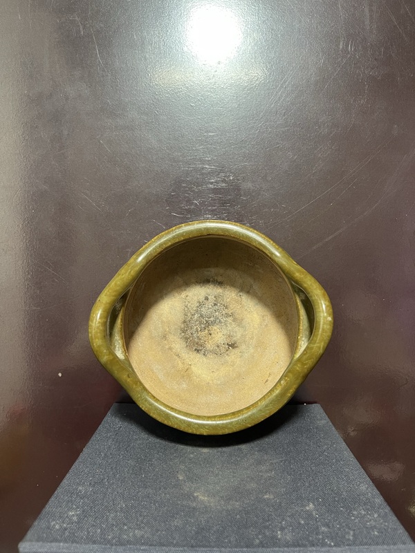 古玩陶瓷清窯變釉橋耳三足爐拍賣，當(dāng)前價(jià)格3500元