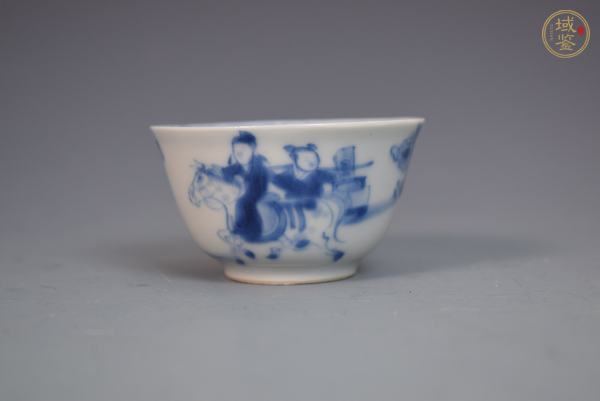 古玩陶瓷青花人物杯130真品鑒賞圖