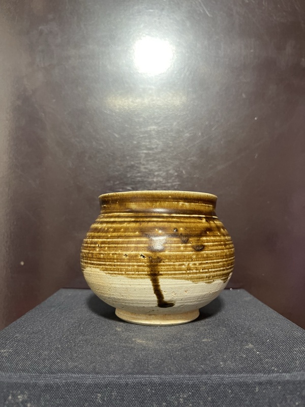 古玩陶瓷宋黃褐釉茶入拍賣,當前價格8800元