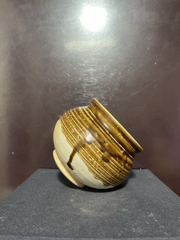 古玩陶瓷宋黃褐釉茶入拍賣,當前價格8800元