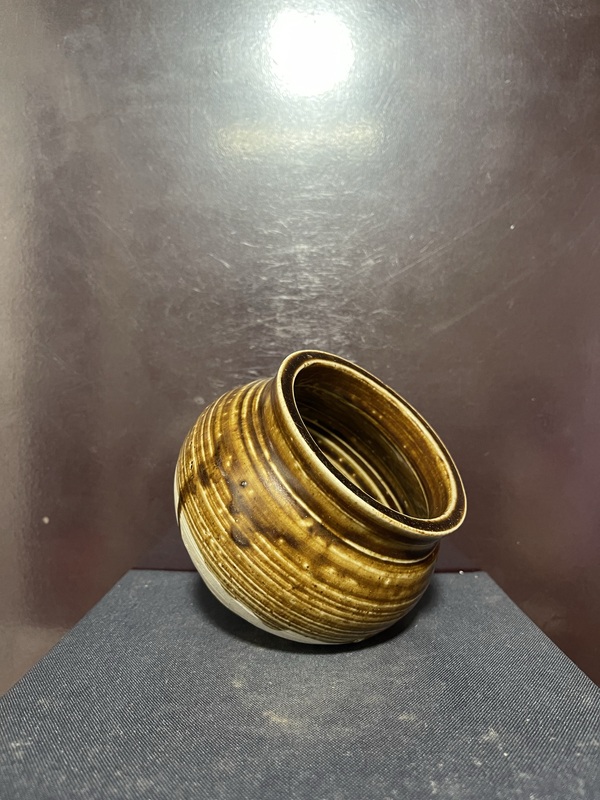 古玩陶瓷宋黃褐釉茶入拍賣,當前價格8800元