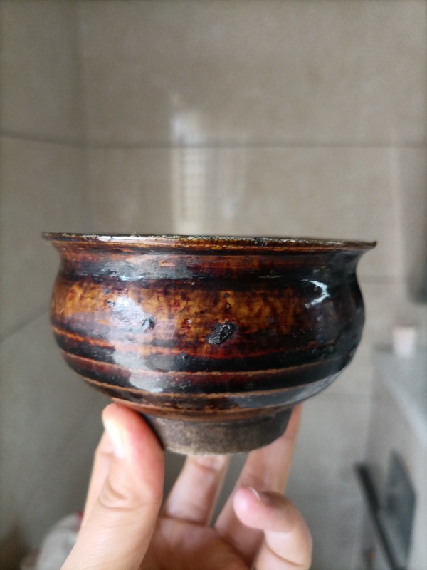 古玩陶瓷明代.褐釉香爐700拍賣,當前價格700元