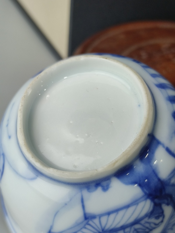 古玩陶瓷（精品品茗杯）清康熙·青花西廂記張生跳墻紋-品茗杯拍賣，當(dāng)前價格2052元