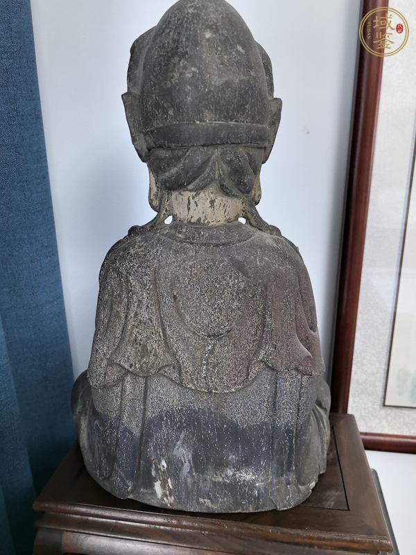 古玩雜項(xiàng)木雕漆金觀音真品鑒賞圖