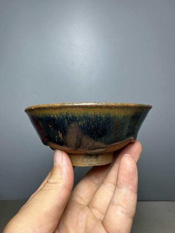 古玩陶瓷磁州窯黑釉兔毫盞拍賣,當(dāng)前價(jià)格3888元