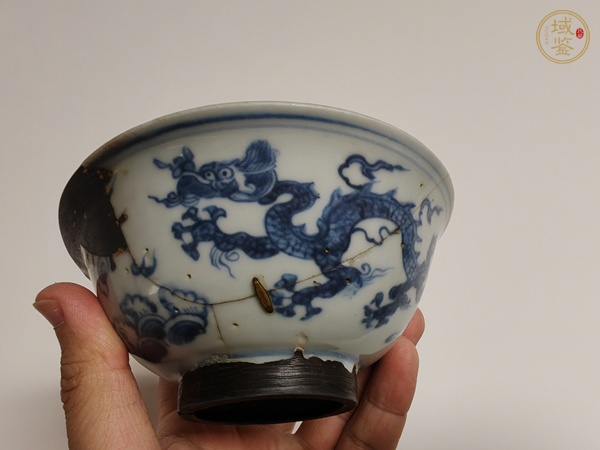 古玩陶瓷青花龍紋碗真品鑒賞圖