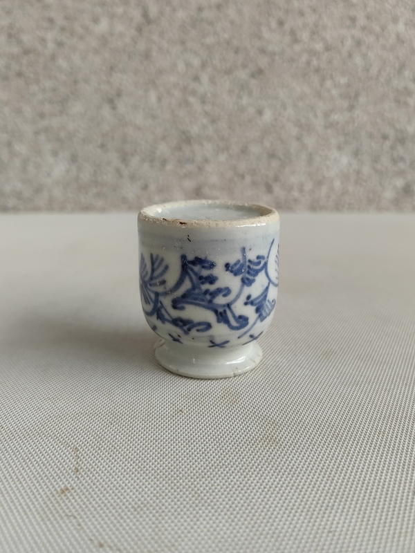 古玩陶瓷清代道光青花水盂拍賣,當前價格298元