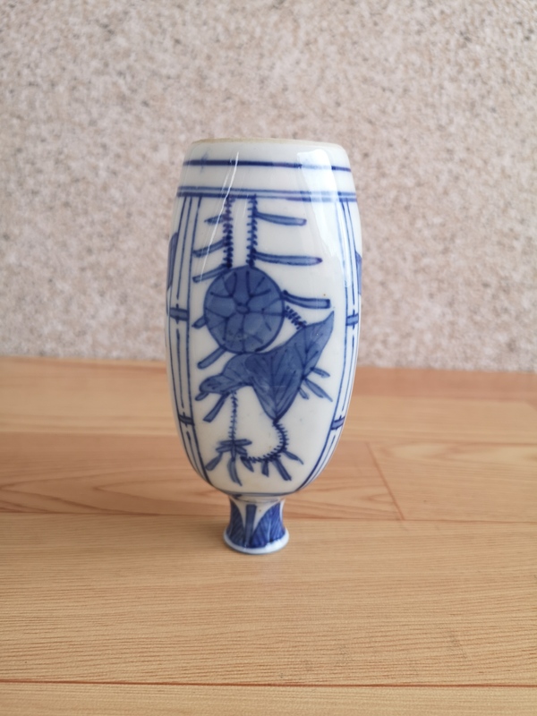 古玩陶瓷花鳥紋青花瓶拍賣,當前價格180元
