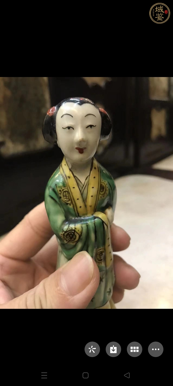 古玩陶瓷人物塑像真品鑒賞圖