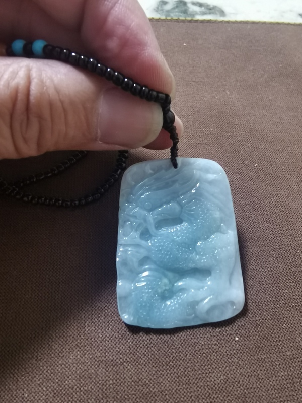 古玩玉器翡翠龍牌子拍賣,當前價格480元
