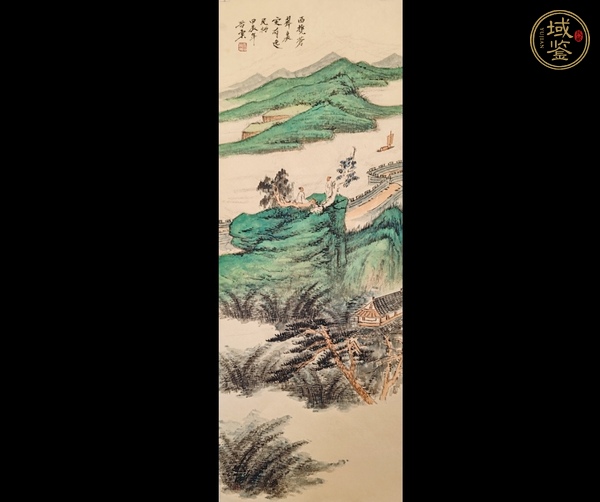 古玩字畫西樵蒼翠圖真品鑒賞圖