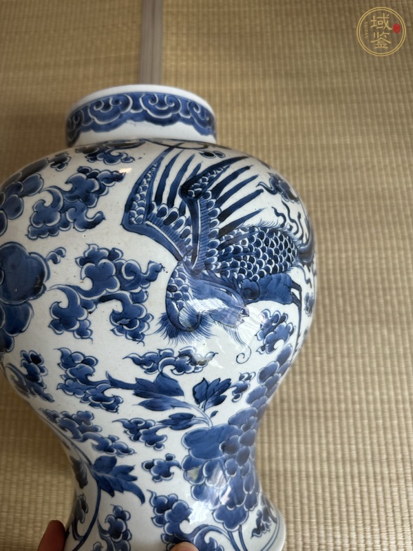 古玩陶瓷青花將軍罐真品鑒賞圖