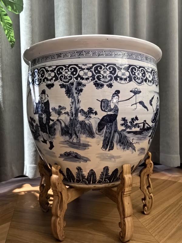 古玩陶瓷道光青花八仙人物圖畫缸拍賣,當(dāng)前價(jià)格78888元