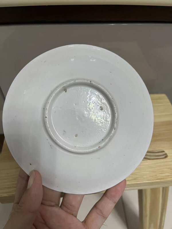 古玩陶瓷民國龍鳳紋盤拍賣,當前價格260元