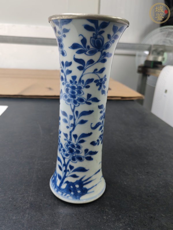 古玩陶瓷青花花觚真品鑒賞圖