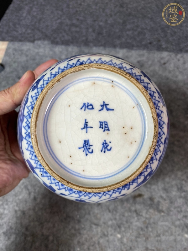 古玩陶瓷鳳紋青花杯真品鑒賞圖