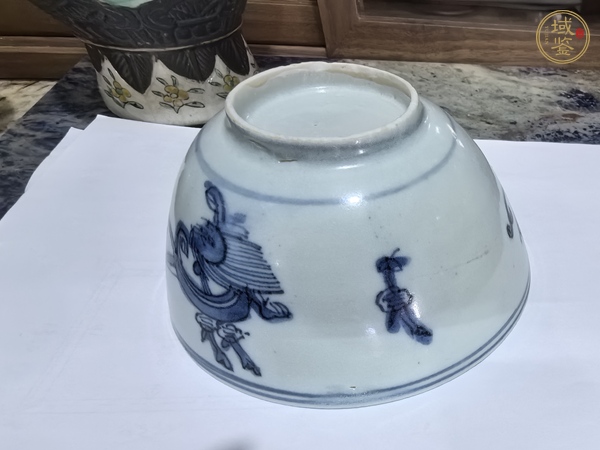 古玩陶瓷青花螭龍紋茶碗真品鑒賞圖