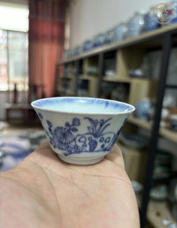 古玩陶瓷青花杯真品鑒賞圖