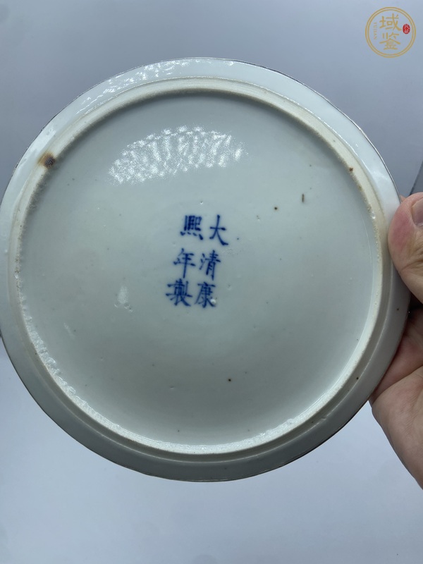 古玩陶瓷龍紋青花盤真品鑒賞圖