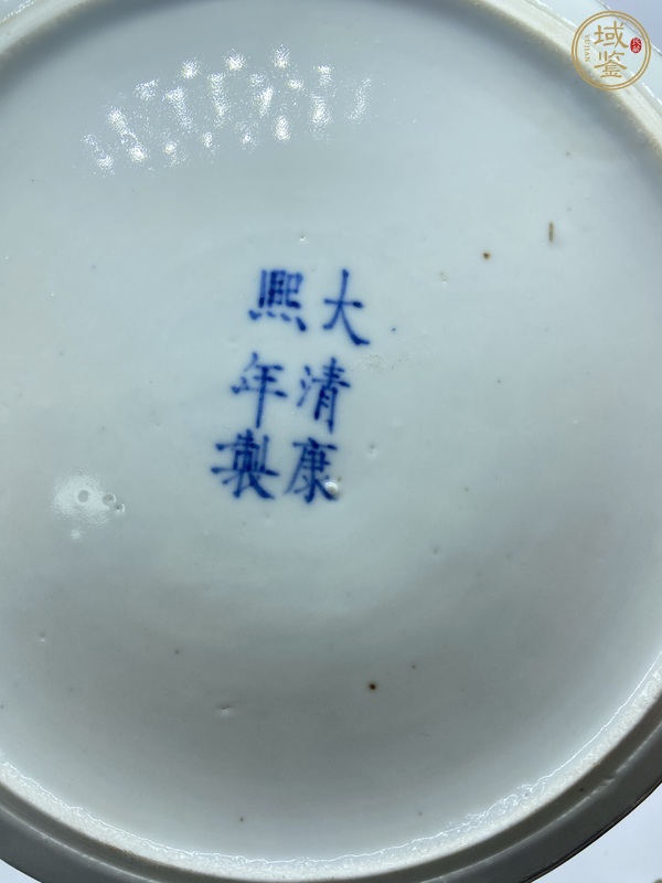 古玩陶瓷龍紋青花盤真品鑒賞圖