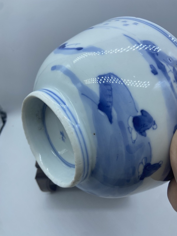 古玩陶瓷19 世紀(jì) 青花山水人物碗拍賣,當(dāng)前價格2000元