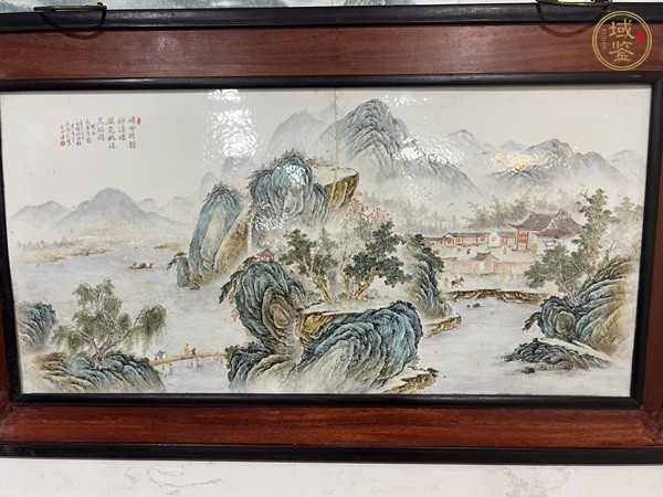 古玩字畫(huà)胡浩松、李如蘭瓷板畫(huà)真品鑒賞圖