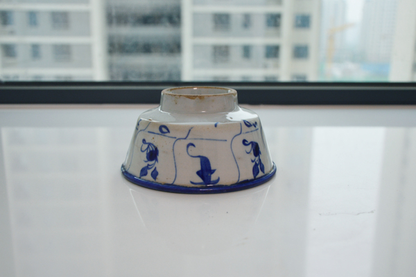 古玩陶瓷【特價】青花靈芝紋碗拍賣,當前價格75元