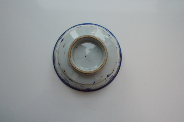 古玩陶瓷【特價】青花靈芝紋碗拍賣,當前價格75元