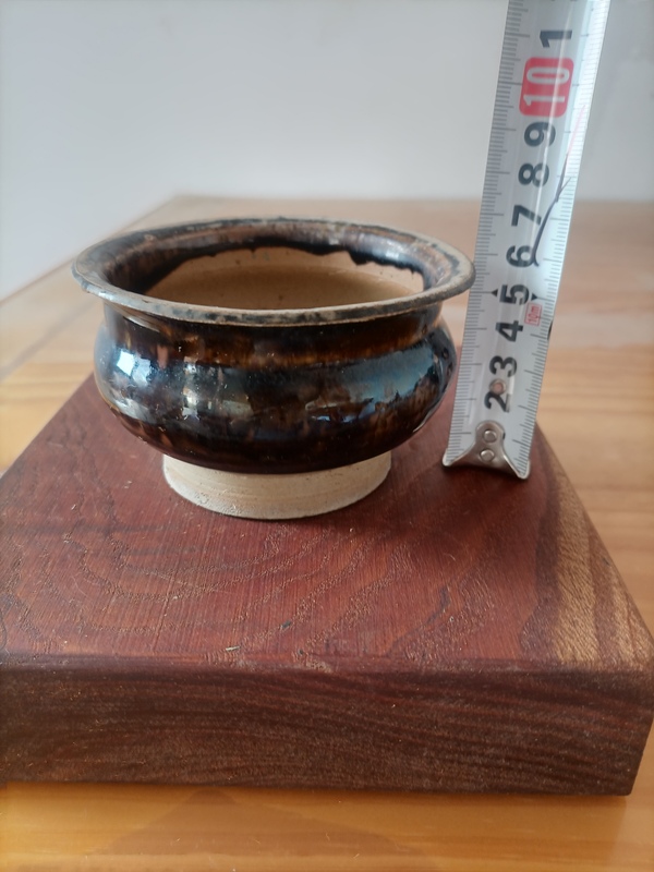 古玩陶瓷元代.吉州窯褐釉窯變香爐拍賣,當前價格3600元