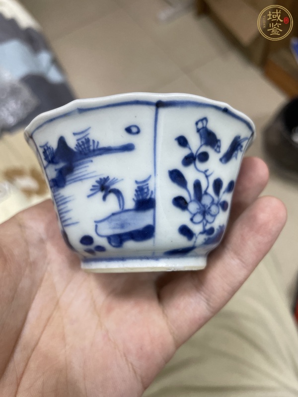 古玩陶瓷青花杯真品鑒賞圖