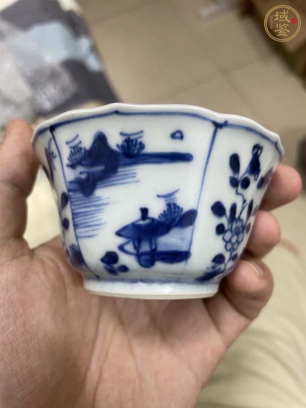 古玩陶瓷青花杯真品鑒賞圖