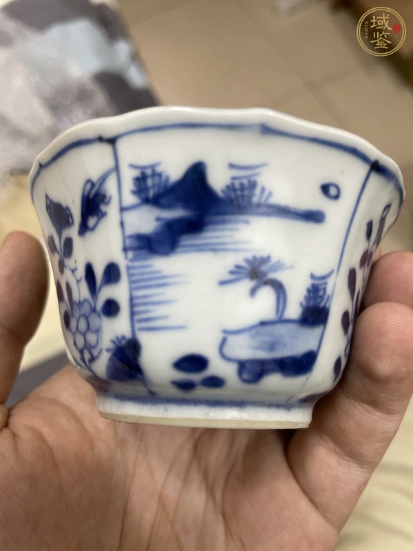 古玩陶瓷青花杯真品鑒賞圖