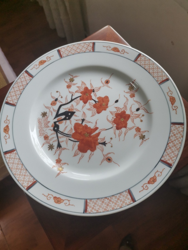 古玩陶瓷花卉紋盤拍賣,當前價格760元