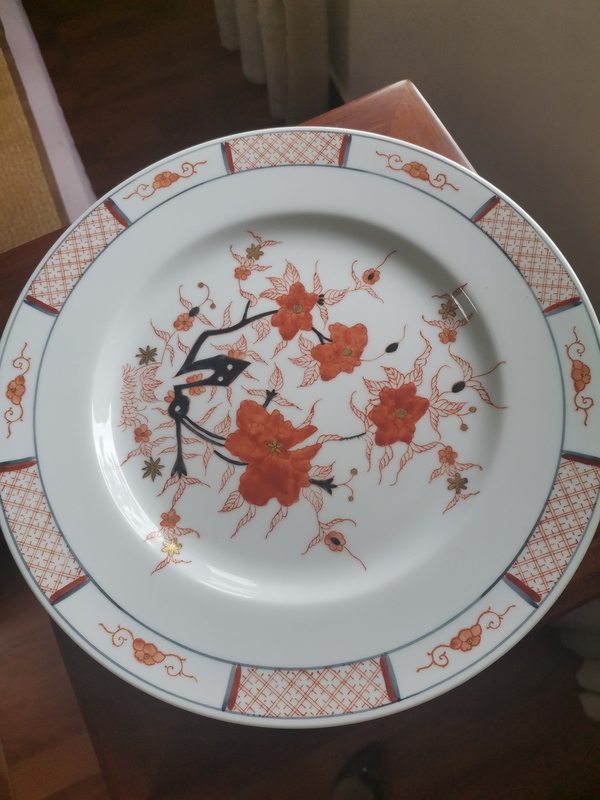 古玩陶瓷花卉紋盤拍賣,當前價格760元