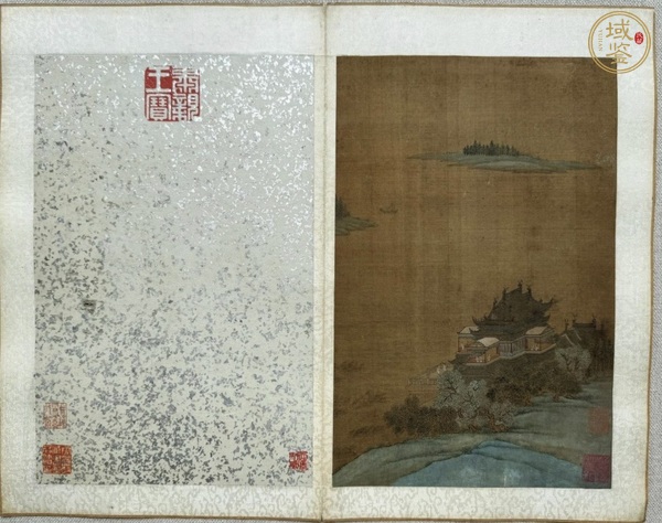 古玩字畫佚名山水真品鑒賞圖