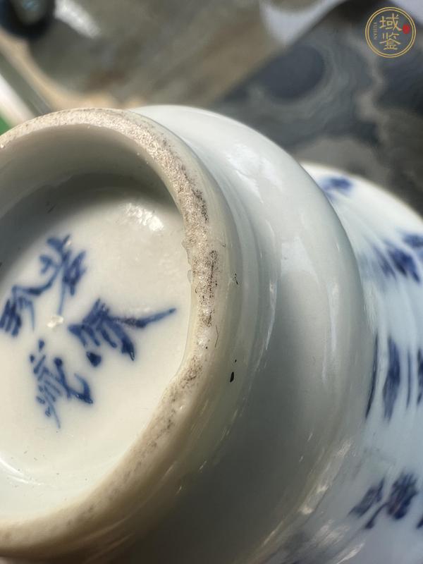 古玩陶瓷青花詩文杯真品鑒賞圖