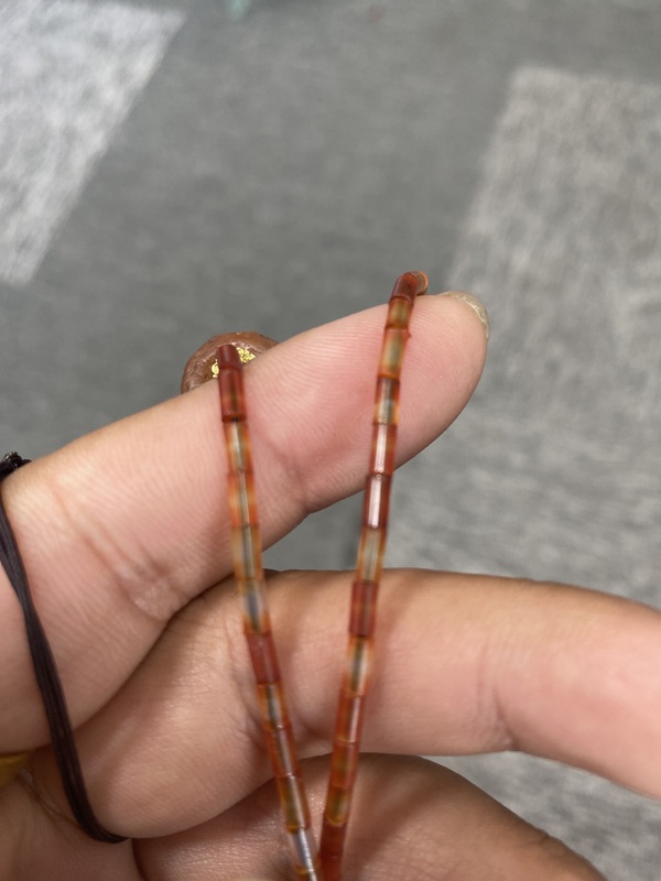 古玩玉器文化期瑪瑙“磨盤珠”拍賣,當前價格4000元