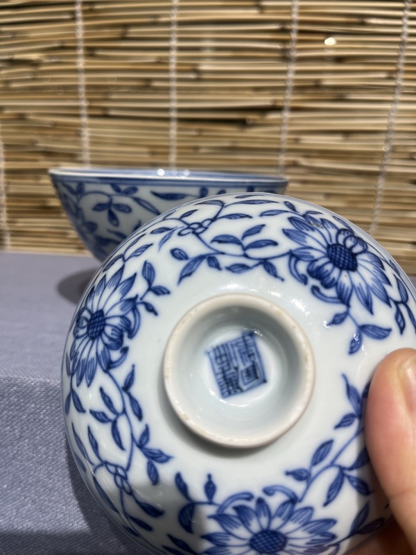 古玩陶瓷青花蓋碗拍賣，當前價格6500元