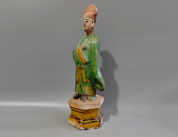 古玩陶瓷三彩人物站立俑拍賣,當前價格4600元