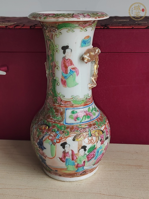 古玩陶瓷广彩瓶真品鉴赏图