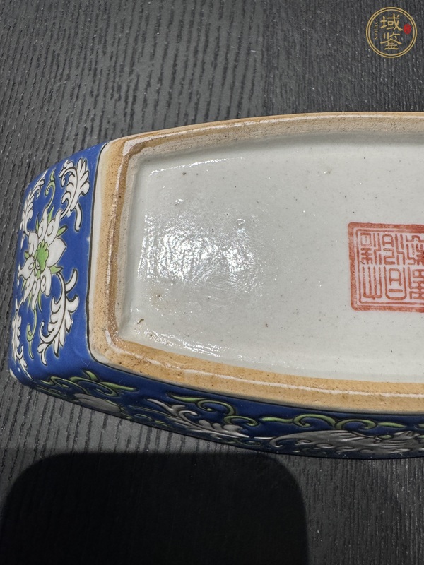 古玩陶瓷粉彩茶船真品鉴赏图