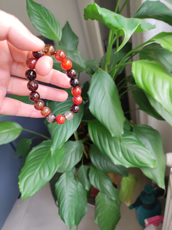 古玩玉器瑪瑙手鏈拍賣,當前價格160元