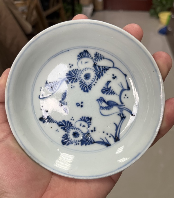 古玩陶瓷青花花鳥紋小盤拍賣，當(dāng)前價格1800元