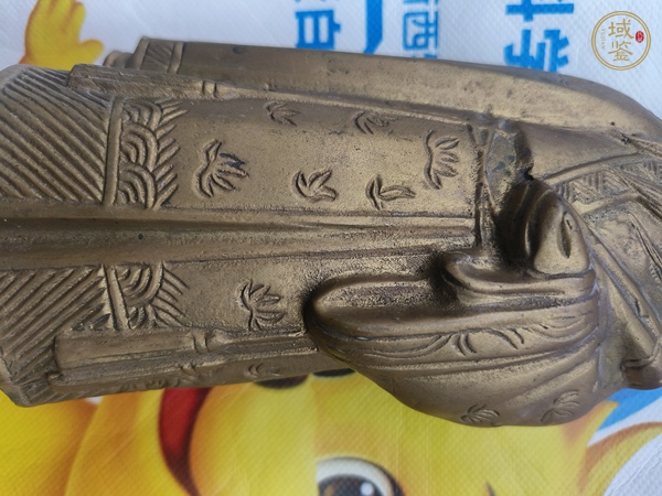 古玩銅器銅立像真品鑒賞圖