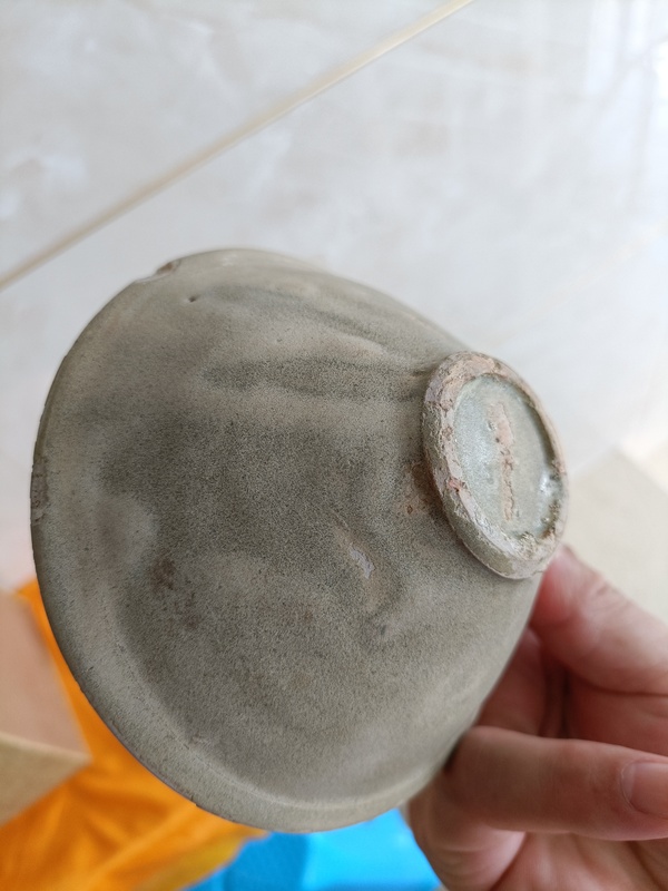 古玩陶瓷館藏級(jí)宋臨汝窯青釉斗笠盞拍賣,當(dāng)前價(jià)格980元
