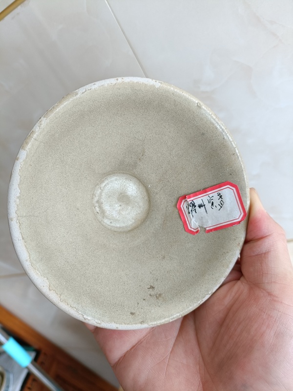 古玩陶瓷館藏級(jí)宋臨汝窯青釉斗笠盞拍賣,當(dāng)前價(jià)格980元