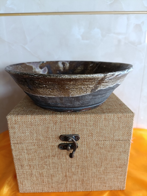 古玩陶瓷唐代青釉大盞拍賣,當前價格298元